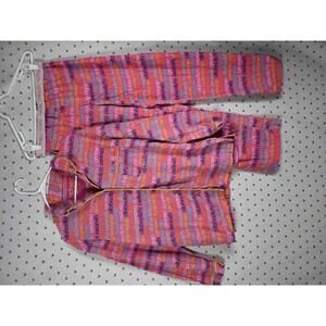 VINTAGE Victorias Secret Flannel PJ Pajama Set MEDIUM Cotton Shirt Pants Logo